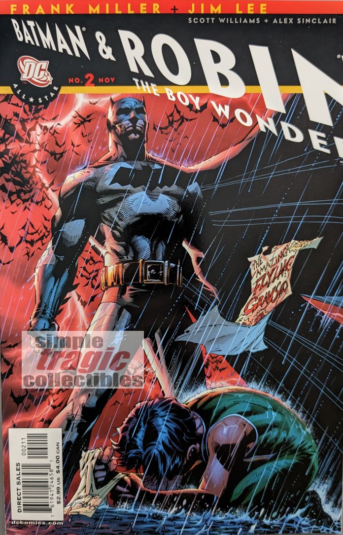 All-Star Batman & Robin, The Boy Wonder #2 Comic Book Cover Art by Jim Lee