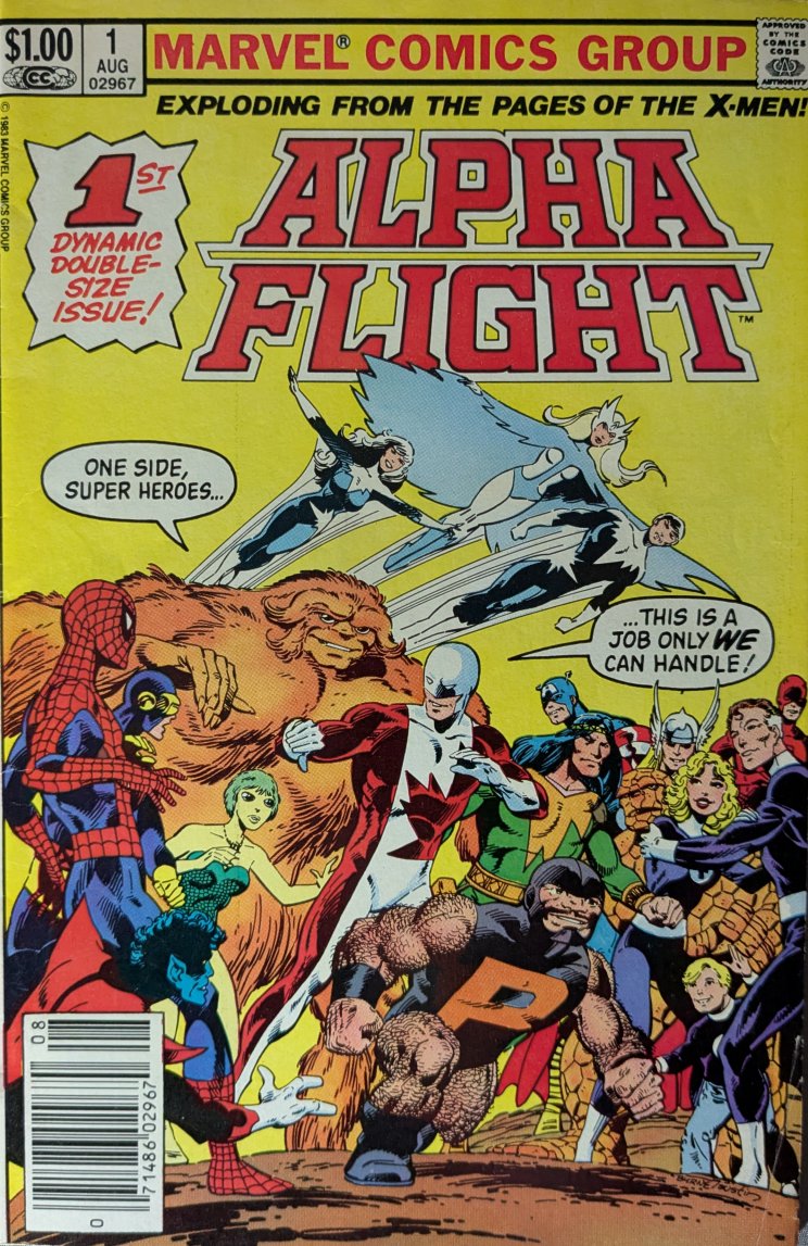 Alpha Flight #1 Comic Book Cover Art by John Byrne