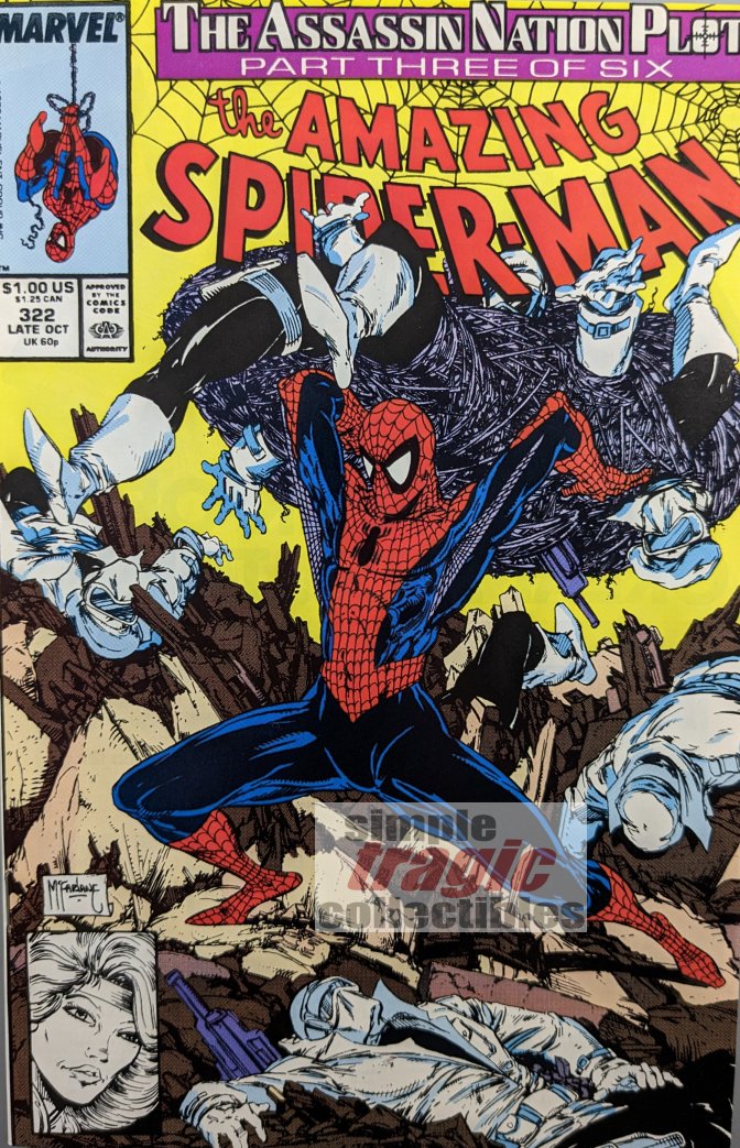 Amazing Spider-Man #322 Comic Book Cover Art by Todd McFarlane