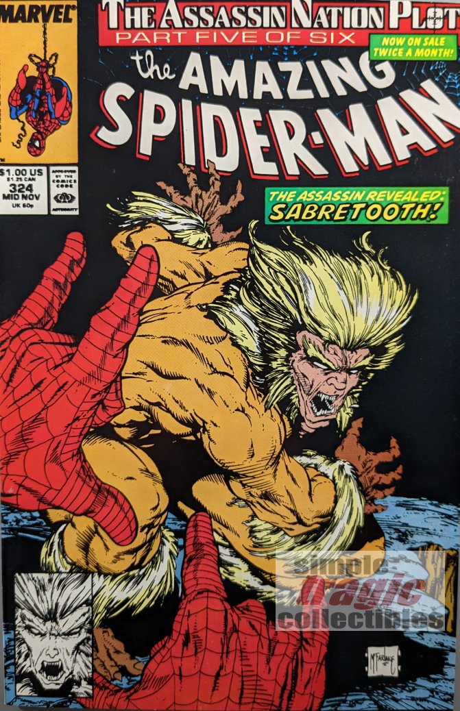 Amazing Spider-Man #324 Comic Book Cover Art by Todd McFarlane