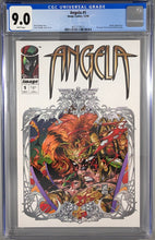 Load image into Gallery viewer, Angela (1994) #1 (of 3) CGC 9.0 White Pages Cover Art by Greg Capullo
