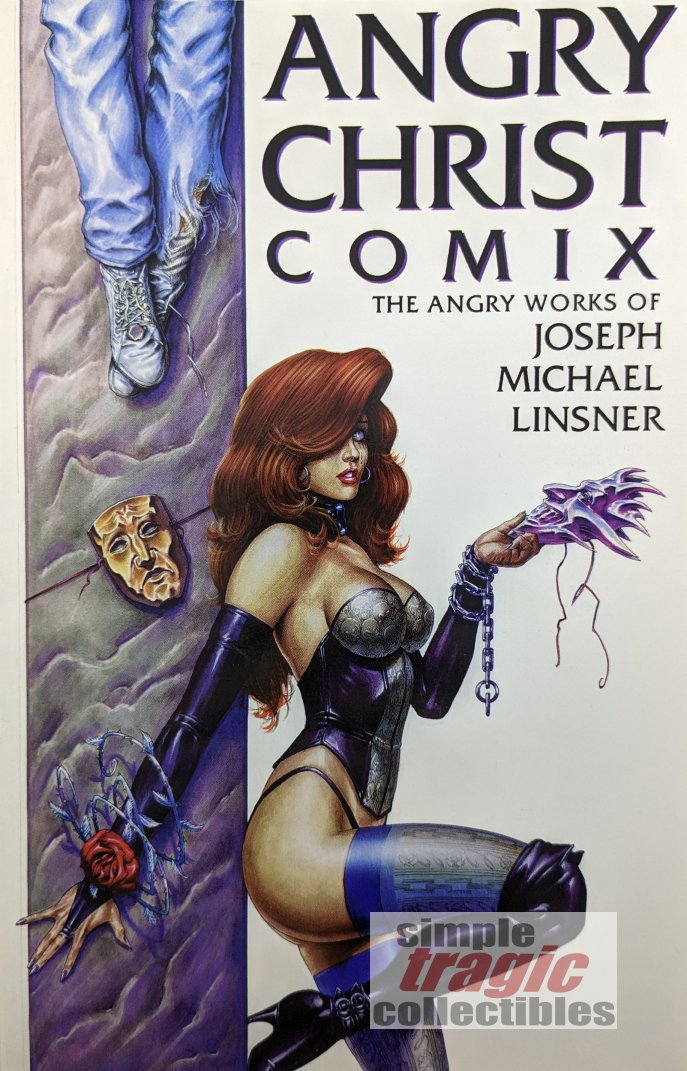 Angry Christ Comix Volume One Trade Paperback Cover Art by Joseph Michael Linsner