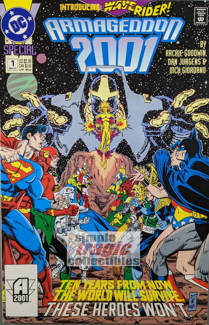 Armageddon 2001 #1 Comic Book Cover Art by Dan Jurgens