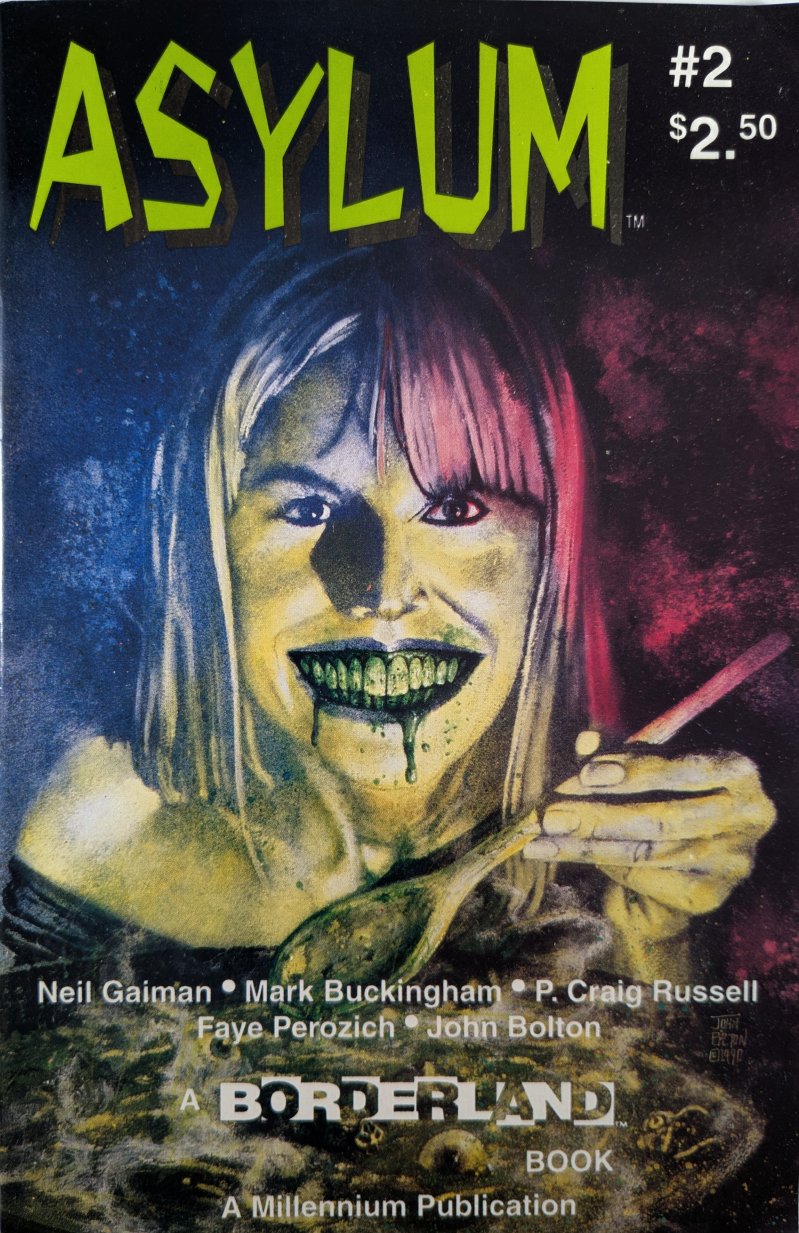 Asylum #2 Comic Book Cover Art by John Bolton