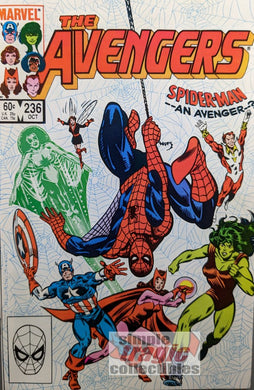Avengers #236 Comic Book Cover Art by Al Milgrom
