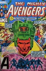 Avengers #243 Comic Book Cover Art by Al Milgrom