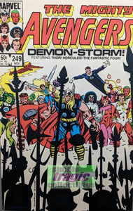 Avengers #249 Comic Book Cover Art