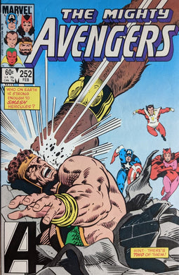 Avengers #252 Comic Book Cover Art by Bob Hall