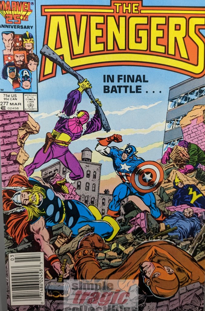 Avengers #277 Comic Book Cover Art by John Buscema