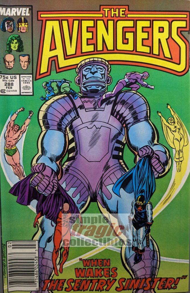Avengers #288 Comic Book Cover Art by John Buscema