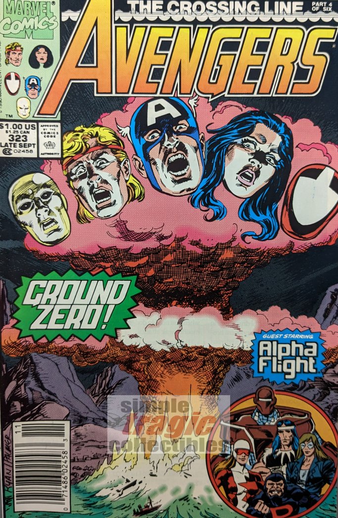 Avengers #323 Comic Book Cover Art