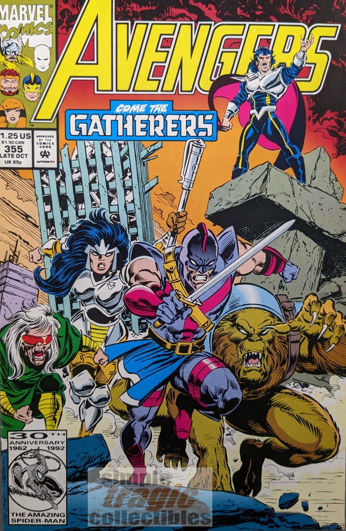 Avengers #355 Comic Book Cover Art