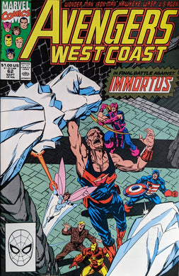 Avengers West Coast #62 Comic Book Cover Art by Paul Ryan