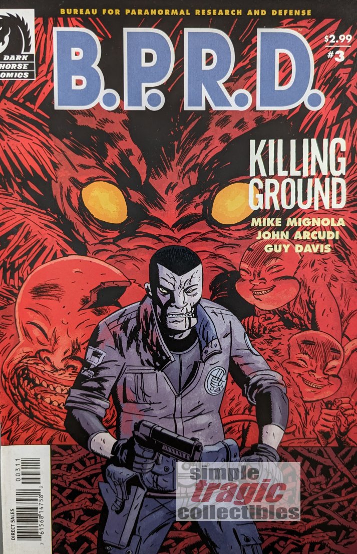 BPRD Killing Ground #3 Comic Book Cover Art by Guy Davis