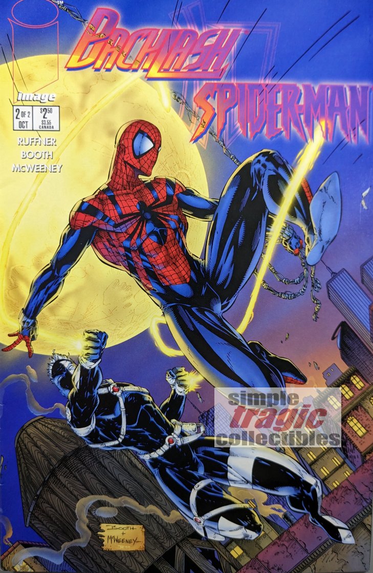 Backlash / Spider-Man #2 Comic Book Cover Art by Brett Booth