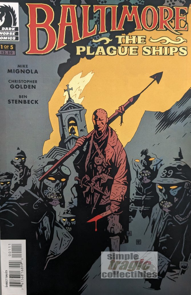 Baltimore: The Plague Ships #1 Comic Book Cover Art by Mike Mignola