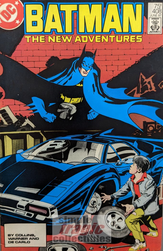 Batman #408 2nd Print Comic Book Cover Art