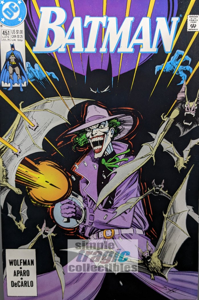 Batman #451 Comic Book Cover Art by Norm Breyfogle
