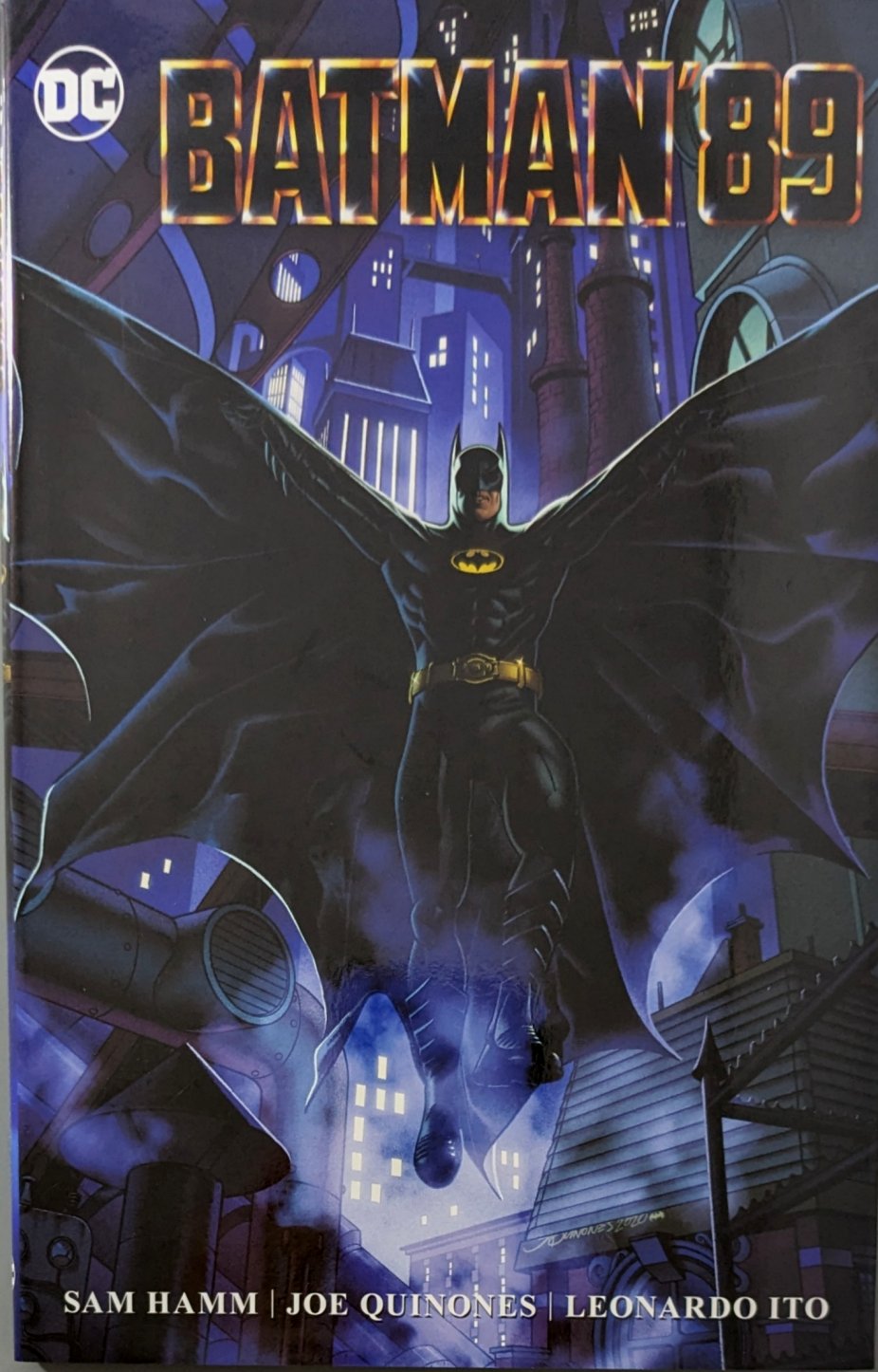 Batman '89 Hardcover With Dustjacket Cover Art by Joe Quinones