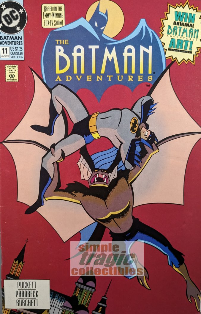 Batman Adventures #11 Comic Book Cover Art by Mike Parobeck