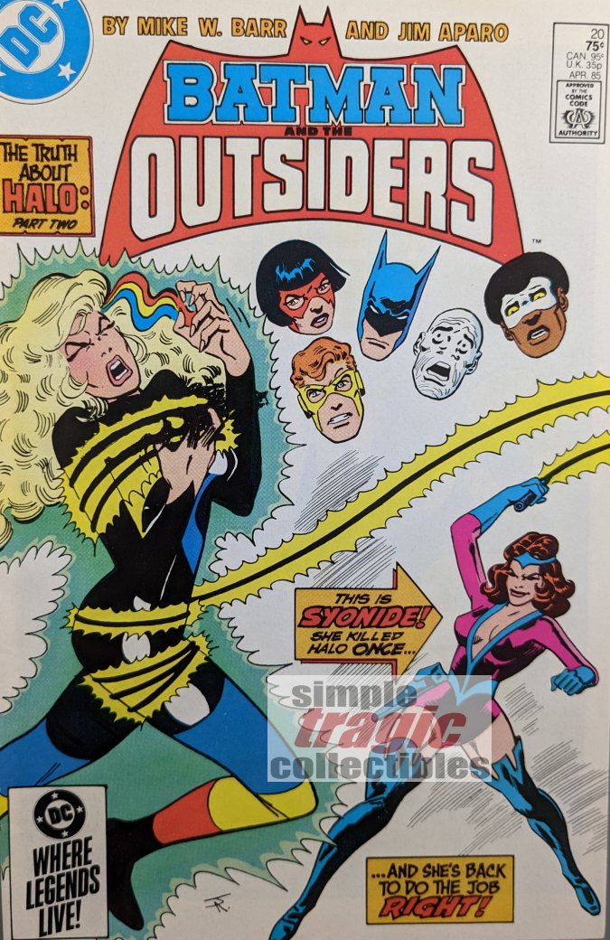 Batman And The Outsiders #20 Comic Book Cover Art by Alan Davis