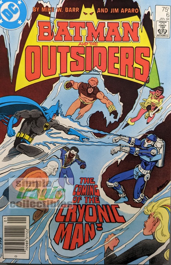 Batman And The Outsiders #6 Comic Book Cover Art