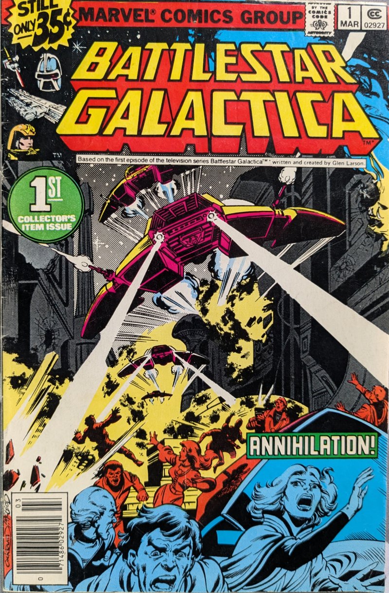 Battlestar Galactica #1 Comic Book Cover Art by Dave Cockrum