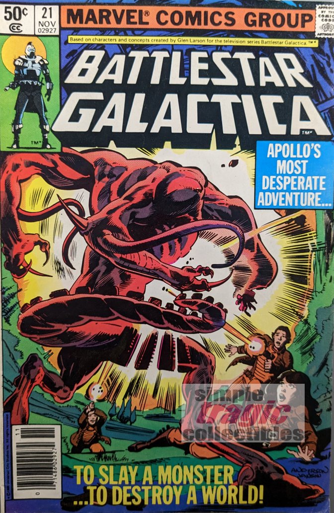 Battlestar Galactica #21 Comic Book Cover Art