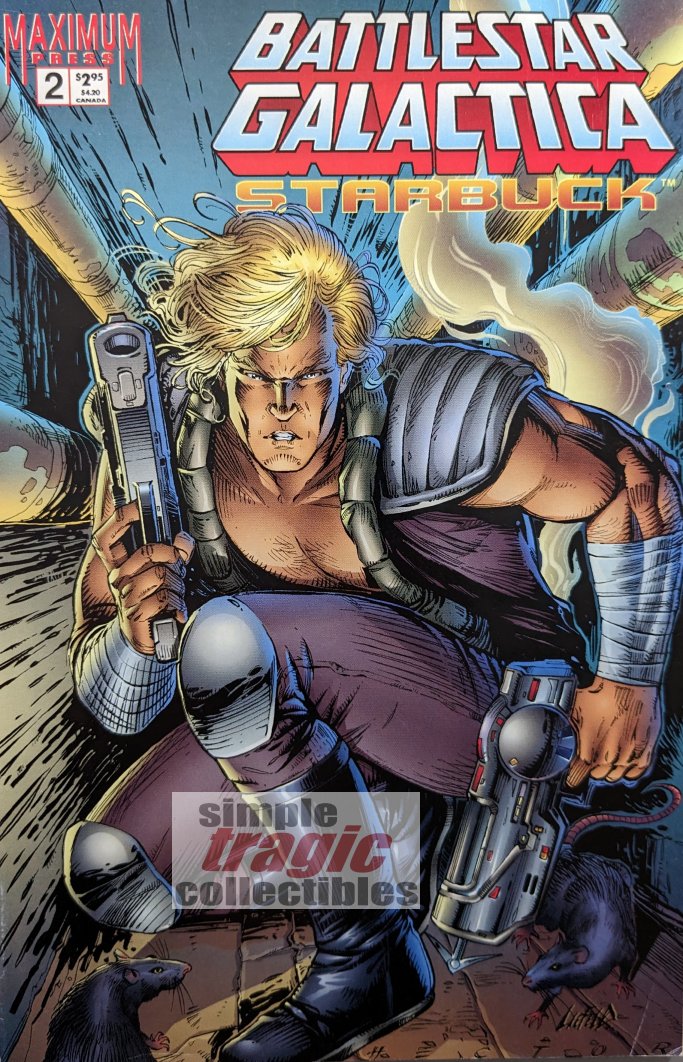Battlestar Galactica: Starbuck #2 Comic Book Cover Art by Rob Liefeld