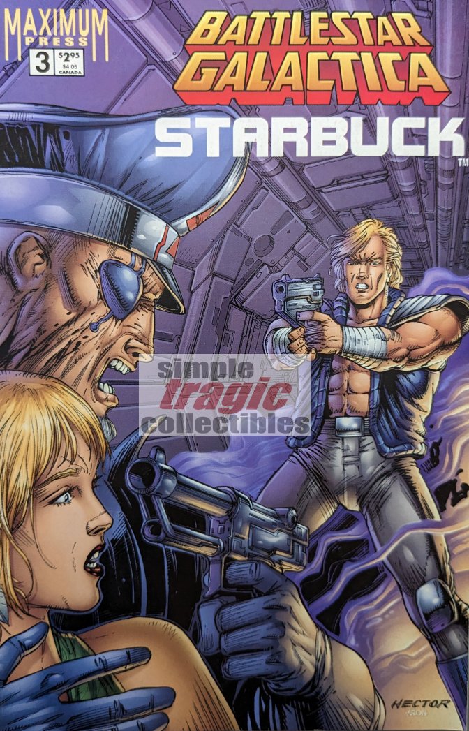 Battlestar Galactica: Starbuck #3 Comic Book Cover Art by Hector Gomez