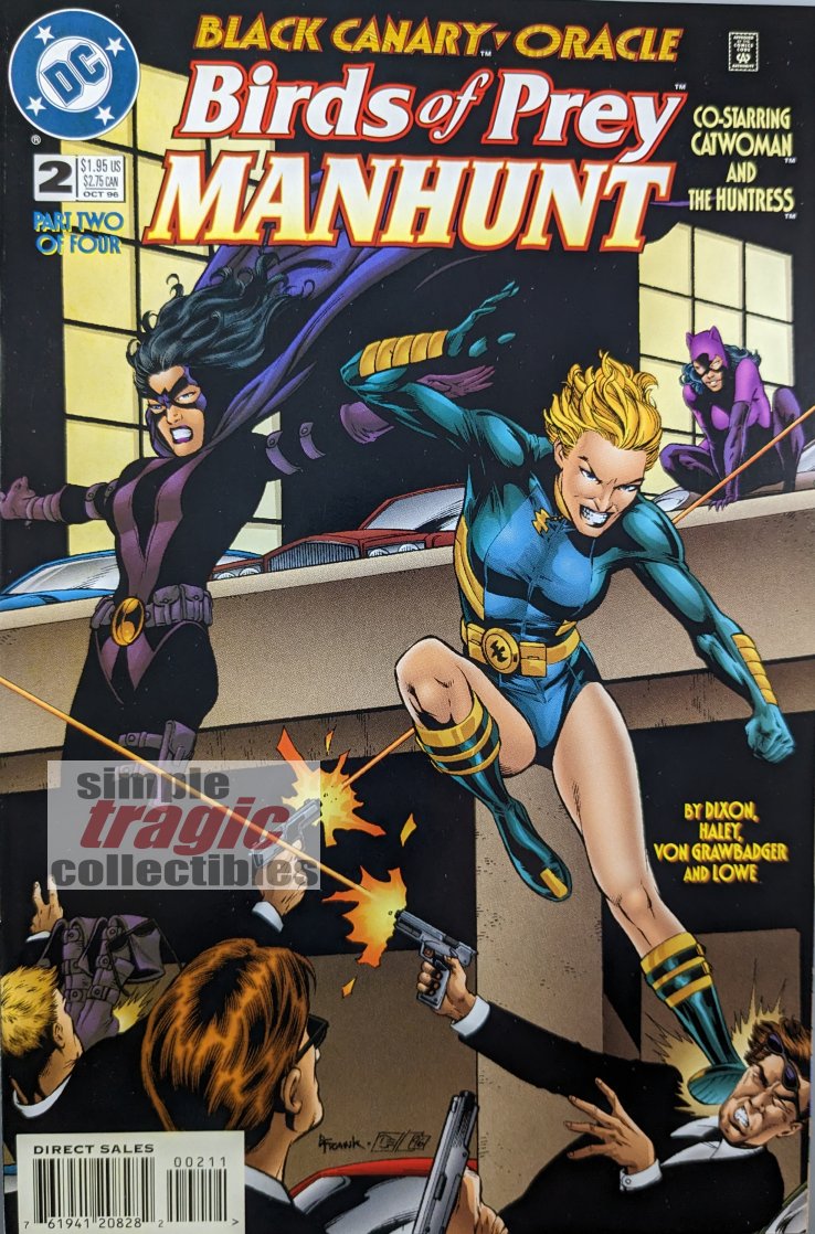 Birds Of Prey: Manhunt #2 Comic Book Cover Art by Gary Frank