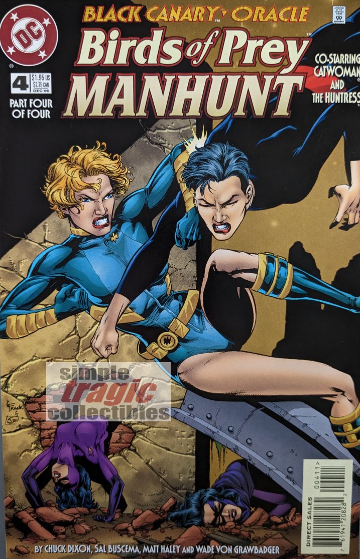 Birds Of Prey: Manhunt #4 Comic Book Cover Art by Gary Frank