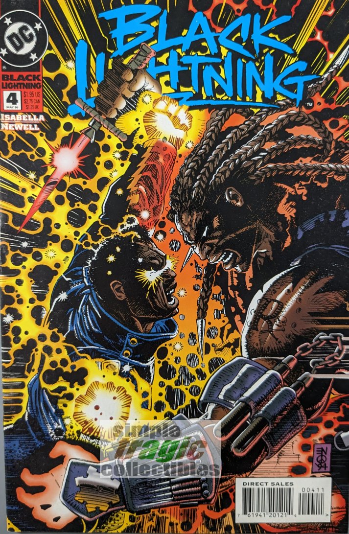 Black Lightning #4 Comic Book Cover Art by Eddy Newell