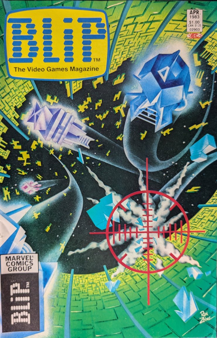 BLIP #3 Comic Book Cover Art by Ron Zalme