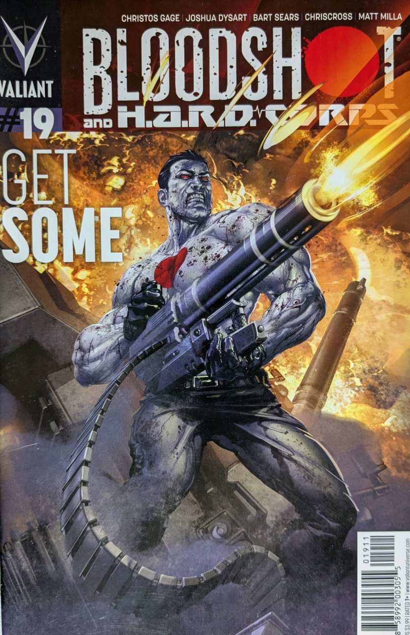 Bloodshot And H.A.R.D.CORPS #19 Comic Book Cover Art by Clayton Crain