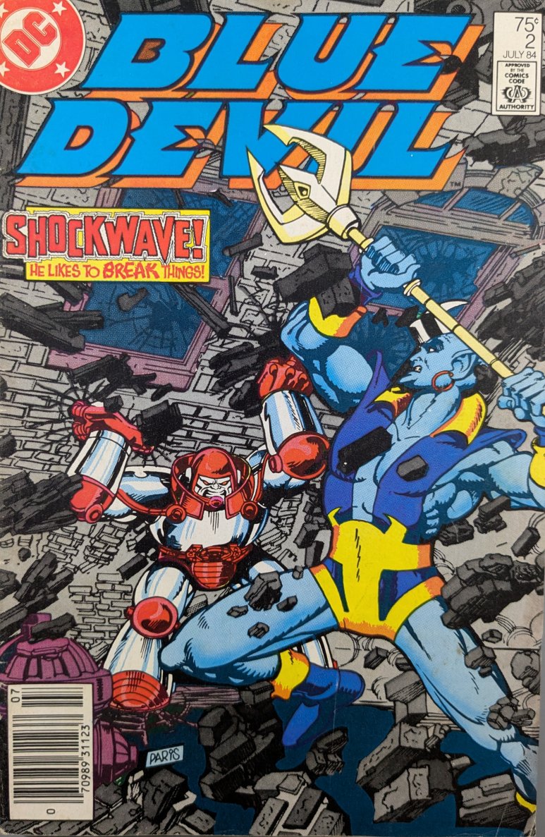 Blue Devil #2 Comic Book Cover Art by Paris Cullins