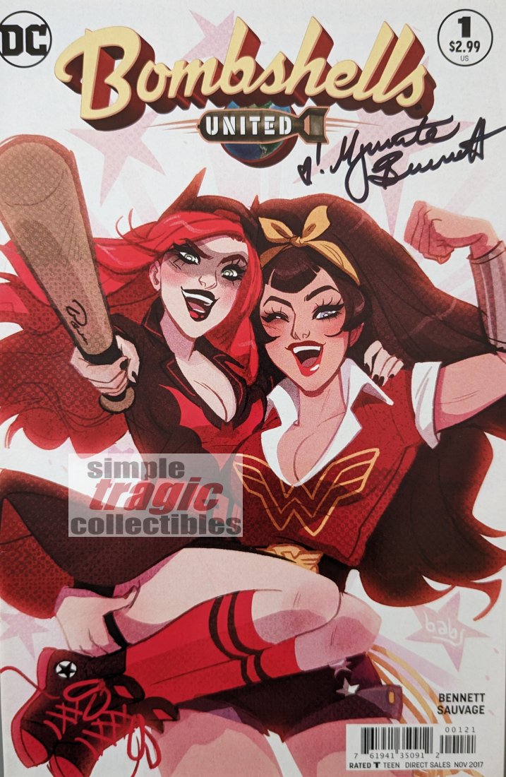 Bombshells United #1 Variant Comic Book Cover Art by Babs Tarr