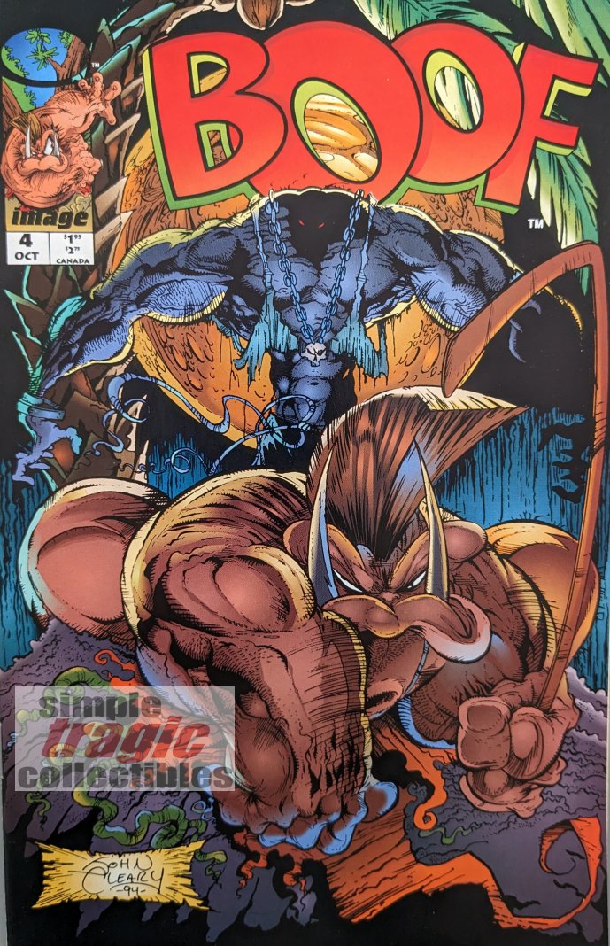 Boof #4 Comic Book Cover Art by John Cleary