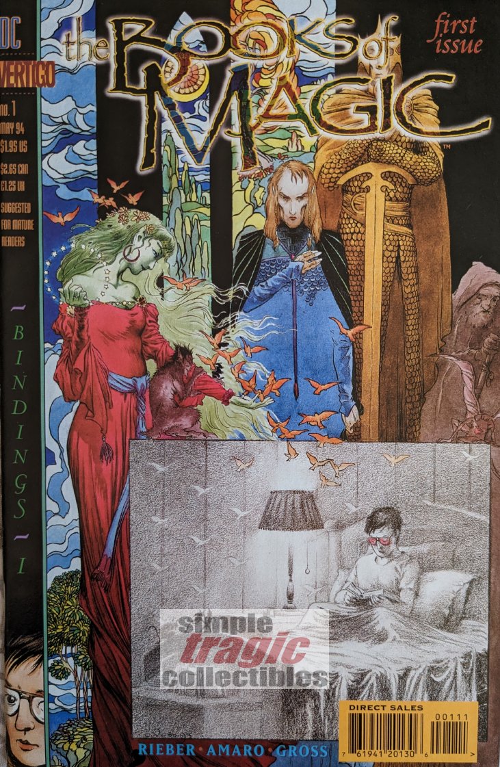 Books Of Magic #1 Comic Book Cover Art by Charles Vess
