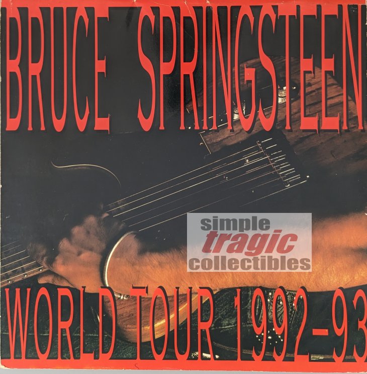 Bruce Springsteen World Tour Program 1992 Cover Art