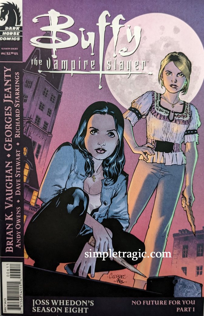 Buffy The Vampire Slayer #6 Comic Book Cover Art by Georges Jeanty