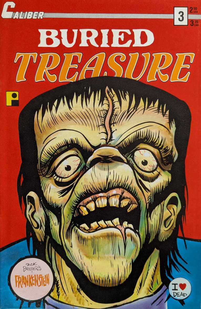 Buried Treasure #3 Comic Book Cover Art by Dick Briefer
