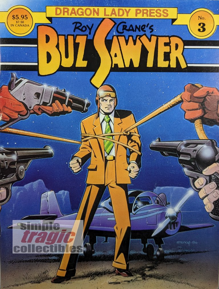 Buz Sawyer Quarterly #3 Magazine Cover Art by Ken Steacy