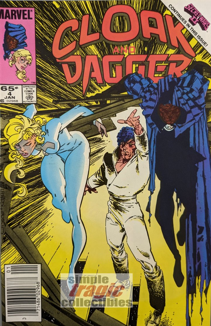 Cloak & Dagger #4 Comic Book Cover Art by Rick Leonardi