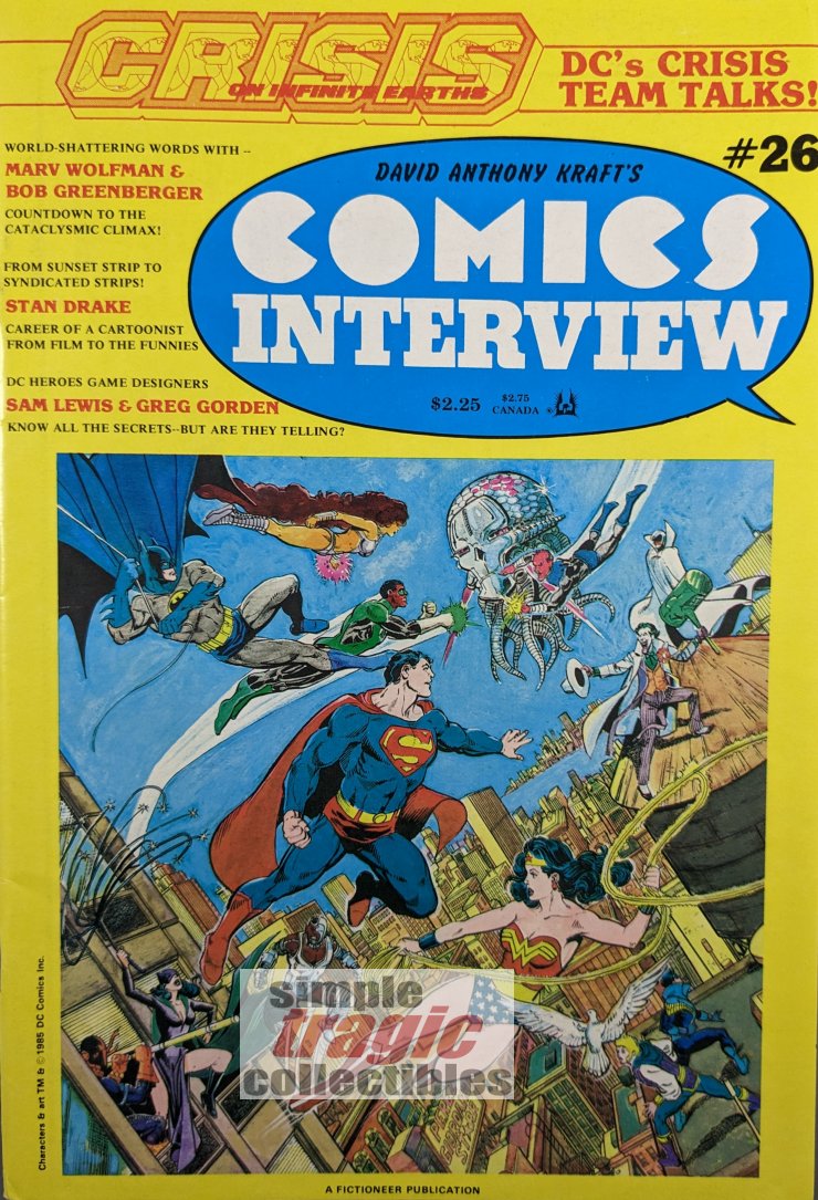 Comics Interview #26 Comic Book Cover Art by George Perez