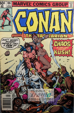 Conan The Barbarian #106 Comic Book Cover by John Buscema