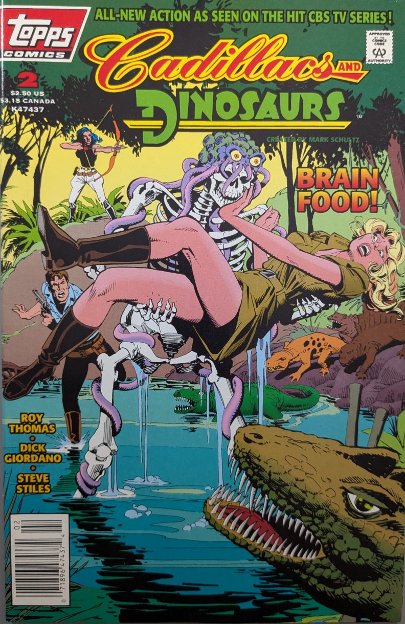 Cadillacs And Dinosaurs #2 Comic Book Cover Art by Dick Giordano