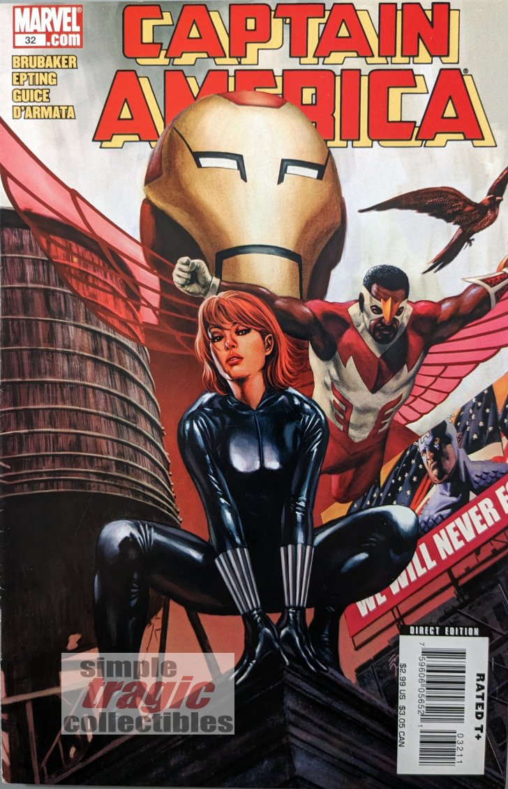 Captain America #32 Comic Book Cover Art by Steve Epting