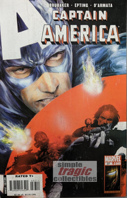 Captain America #37 Comic Book Cover Art by Steve Epting