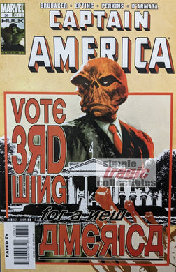 Captain America #38 Comic Book Cover Art by Steve Epting